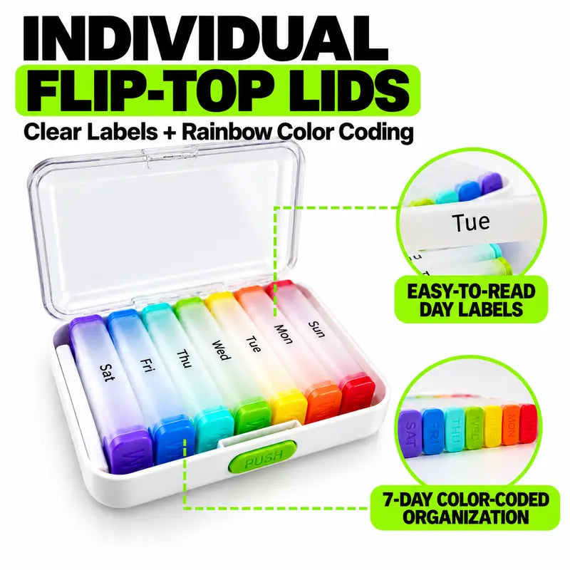 ⏳Limited-time 50% off⏰7-Day Detachable Pill Organizer💊📦