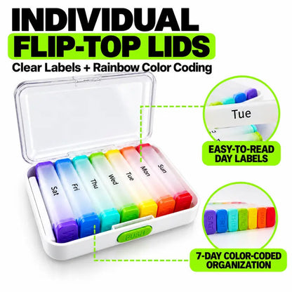 ⏳Limited-time 50% off⏰7-Day Detachable Pill Organizer💊📦