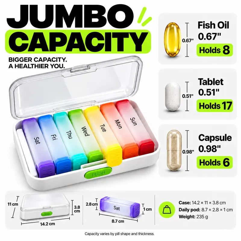 ⏳Limited-time 50% off⏰7-Day Detachable Pill Organizer💊📦