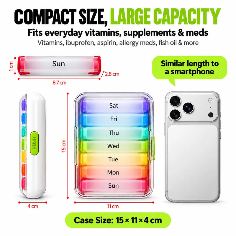⏳Limited-time 50% off⏰7-Day Detachable Pill Organizer💊📦