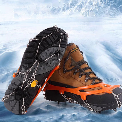 ❄️ Anti-Slip Crampons – Grippy, stretch-fit & portable ✨