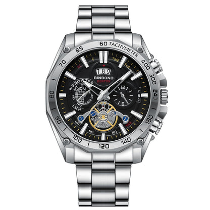 ⏳Limited-time 50% off⏰Men's Stainless Steel Waterproof Luminous Watch⌚