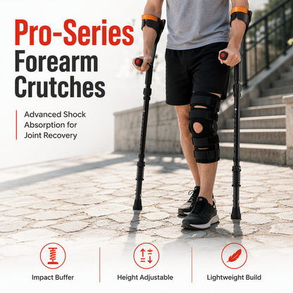 📢📢50% OFF⏰Folding Forearm Crutches – Non-slip & mobility aid ✨💪