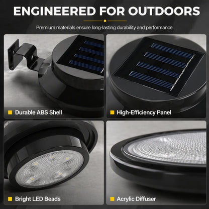 ☀️Outdoor Waterproof Solar LED Gutter Wall Lights