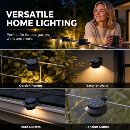 ☀️Outdoor Waterproof Solar LED Gutter Wall Lights