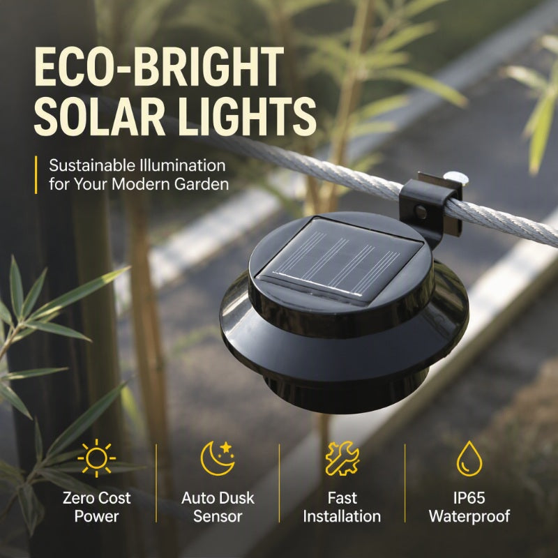 ☀️Outdoor Waterproof Solar LED Gutter Wall Lights