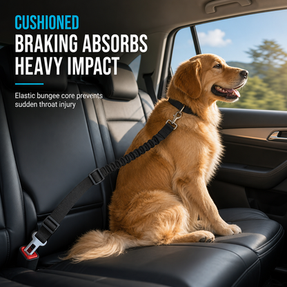 📢📢50% OFF !! ⏰Elastic Nylon Dog Car Safety Harness