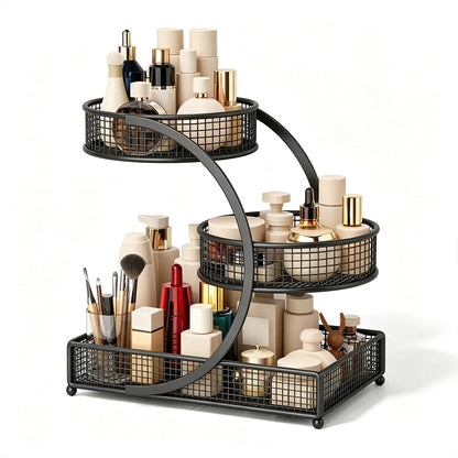 Cosmetic Organizer Shelf for Vanity and Bathroom Countertop Desktop Skincare and Makeup Storage Rack