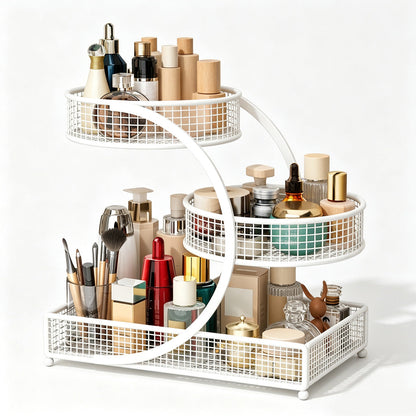 Cosmetic Organizer Shelf for Vanity and Bathroom Countertop Desktop Skincare and Makeup Storage Rack