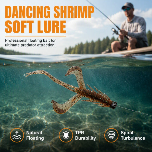 🔥Buy 1 Get 1 Free (2 PAKCS)💥Realistic Floating Shrimp Soft Lures