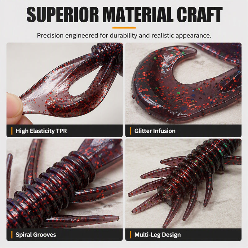 Realistic Floating Shrimp Soft Lures