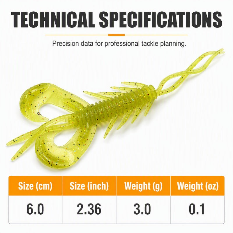 Realistic Floating Shrimp Soft Lures