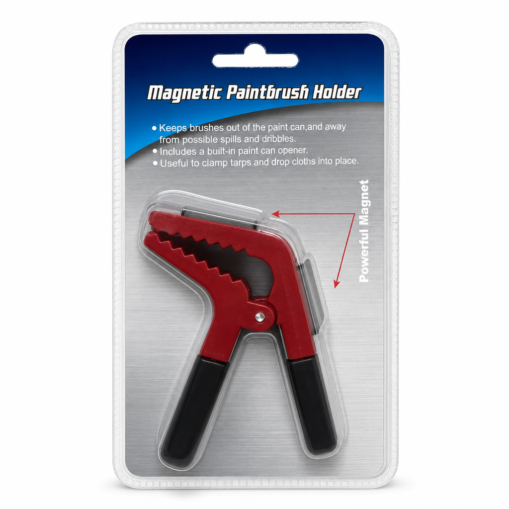📢📢50% OFF !! ⏰ Magnetic Paint Brush Clip – Double‑sided & universal hold ✨