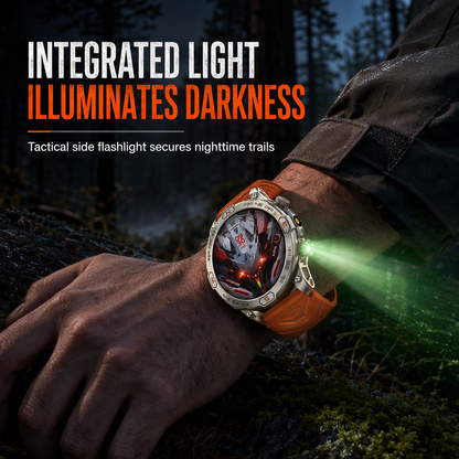📢📢50% OFF !! ⏰Rugged Smart Watch – Bluetooth Call & Health Monitor, Durable Outdoor Fitness Watch for Men ⌚⛰️
