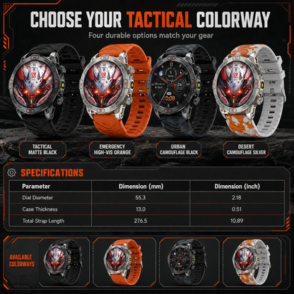 📢📢50% OFF !! ⏰Rugged Smart Watch – Bluetooth Call & Health Monitor, Durable Outdoor Fitness Watch for Men ⌚⛰️