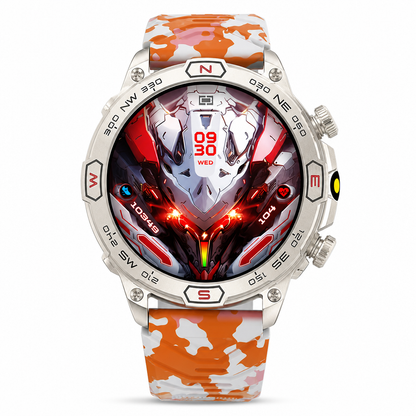 📢📢50% OFF !! ⏰Rugged Smart Watch – Bluetooth Call & Health Monitor, Durable Outdoor Fitness Watch for Men ⌚⛰️