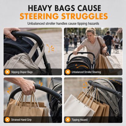 ⏳Time-Limited Special⏰360 Degree Rotatable Double Stroller Hooks – Heavy Load, Multi-scene, Easy Install ✨