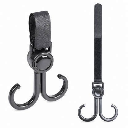 ⏳Time-Limited Special⏰360 Degree Rotatable Double Stroller Hooks – Heavy Load, Multi-scene, Easy Install ✨