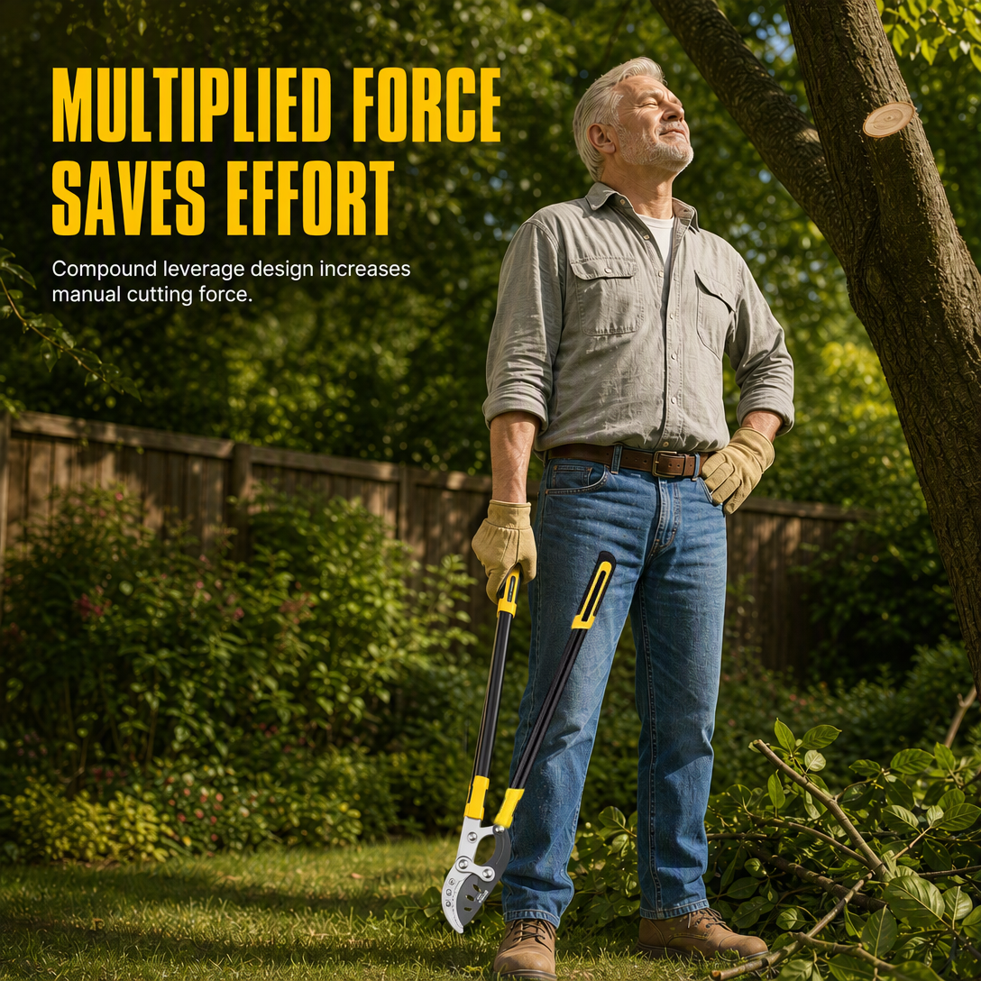 🌳 50% OFF NOW! ✂️ Heavy-Duty Garden Loppers – Compound Leverage, Hardened Steel & Aviation-Grade Aluminum – For Thick Branches & Fruit Trees 💪