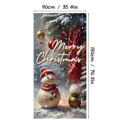 🎄✨ LIMITED-TIME 50% OFF! Christmas Door Cover — Instant Holiday Decor, Fade Resistant 🎅