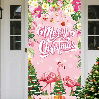 🎄✨ LIMITED-TIME 50% OFF! Christmas Door Cover — Instant Holiday Decor, Fade Resistant 🎅