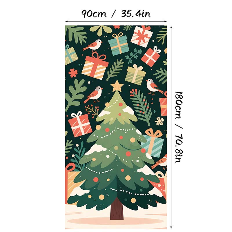 🎄✨ LIMITED-TIME 50% OFF! Christmas Door Cover — Instant Holiday Decor, Fade Resistant 🎅