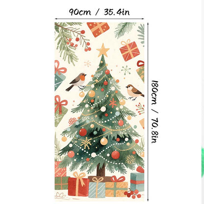 🎄✨ LIMITED-TIME 50% OFF! Christmas Door Cover — Instant Holiday Decor, Fade Resistant 🎅