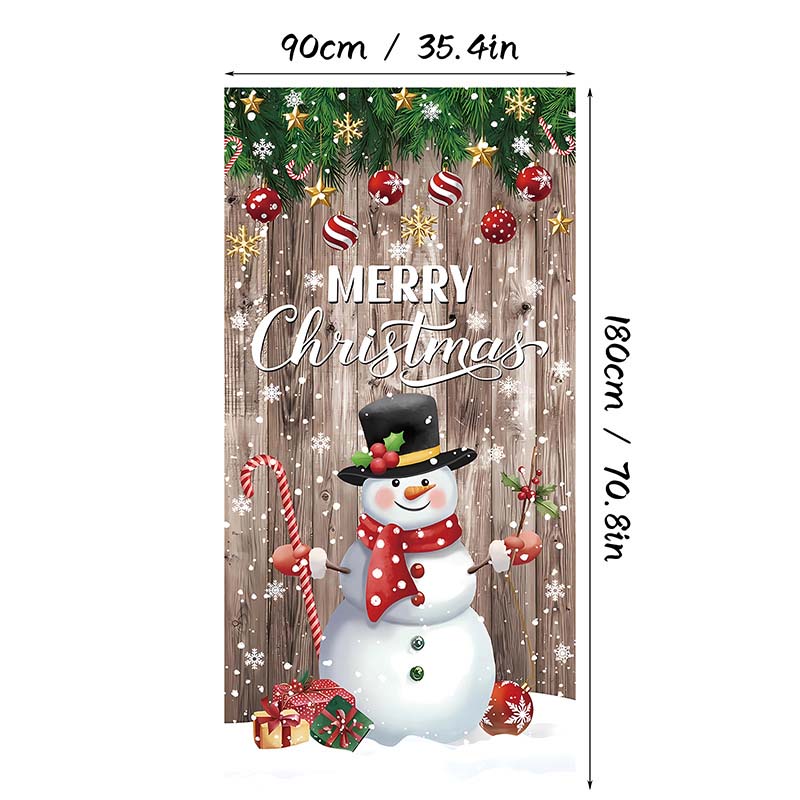 🎄✨ LIMITED-TIME 50% OFF! Christmas Door Cover — Instant Holiday Decor, Fade Resistant 🎅