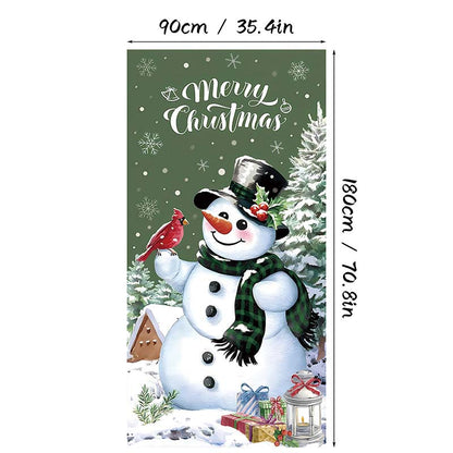 🎄✨ LIMITED-TIME 50% OFF! Christmas Door Cover — Instant Holiday Decor, Fade Resistant 🎅