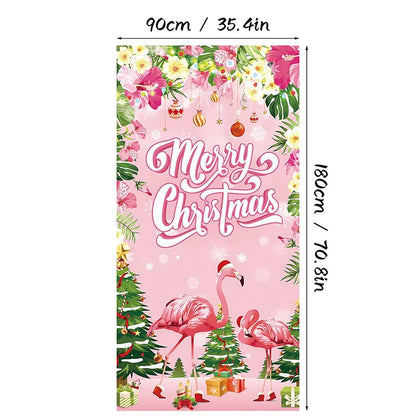 🎄✨ LIMITED-TIME 50% OFF! Christmas Door Cover — Instant Holiday Decor, Fade Resistant 🎅