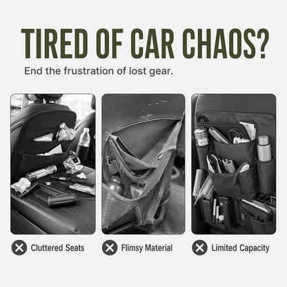 📢50% OFF !! 🚘Multi-Pocket Car Seat Back Organizer – Durable Backseat Storage Bag for SUV, Van & Family Cars, Keeps Snacks, Toys & Travel Essentials Tidy ✨