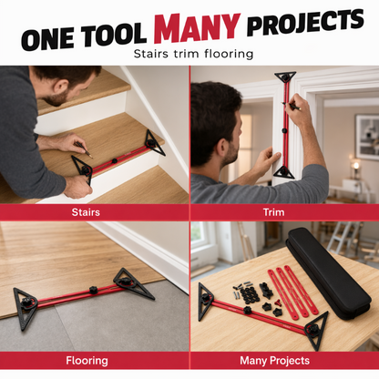 ⏳🔥LIMITED-TIME 50% OFF! ⏰ Multi-Function Woodworking Marking Tool Kit – Measure, Lock & Mark📐🔧
