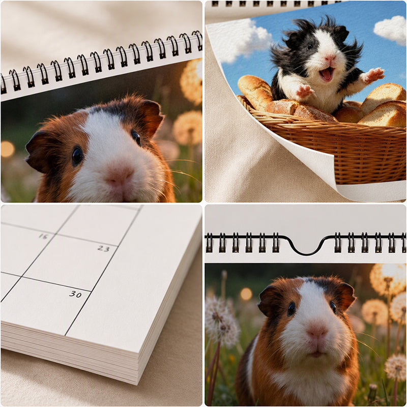 🐹 50% OFF! ✨ Adorable Guinea Pig Wall Calendar – 12 Months of Lovely Photography, Charming Wall Decor & Easy Monthly Planning – Brighten Any Room with Cute Moments All Year 📅