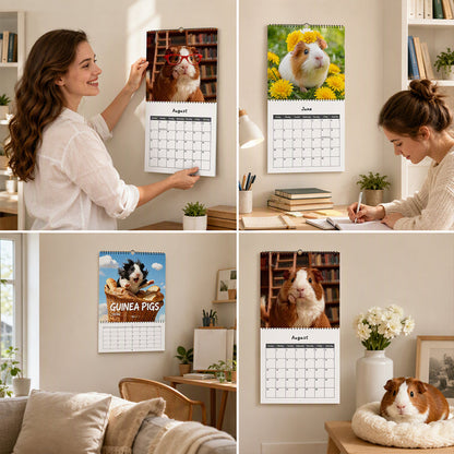 🐹 50% OFF! ✨ Adorable Guinea Pig Wall Calendar – 12 Months of Lovely Photography, Charming Wall Decor & Easy Monthly Planning – Brighten Any Room with Cute Moments All Year 📅