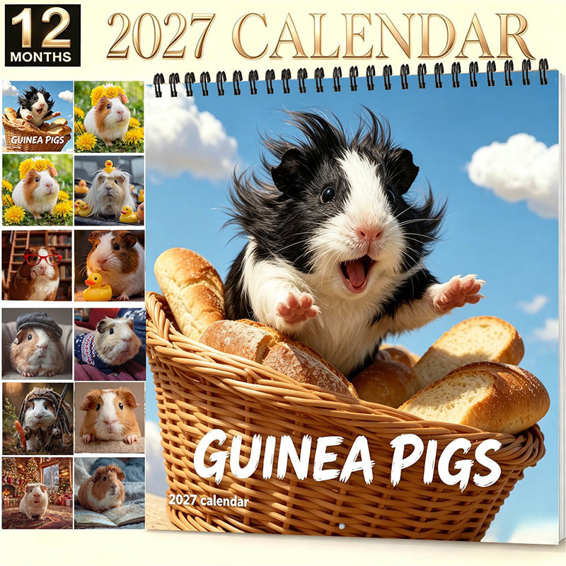 🐹 50% OFF! ✨ Adorable Guinea Pig Wall Calendar – 12 Months of Lovely Photography, Charming Wall Decor & Easy Monthly Planning – Brighten Any Room with Cute Moments All Year 📅
