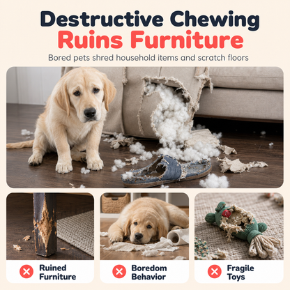 🐕Durable TPR Bone-Shaped Dog Chew Toy – Bite-Resistant & Teething-Friendly for Large Dogs 🦴