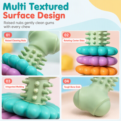 🐕Durable TPR Bone-Shaped Dog Chew Toy – Bite-Resistant & Teething-Friendly for Large Dogs 🦴