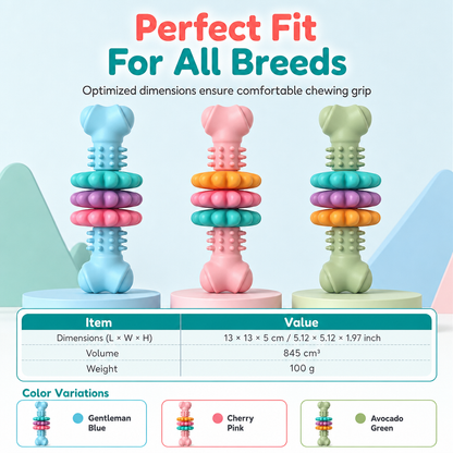 🐕Durable TPR Bone-Shaped Dog Chew Toy – Bite-Resistant & Teething-Friendly for Large Dogs 🦴