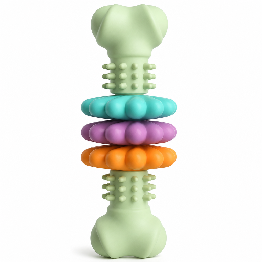 🐕Durable TPR Bone-Shaped Dog Chew Toy – Bite-Resistant & Teething-Friendly for Large Dogs 🦴