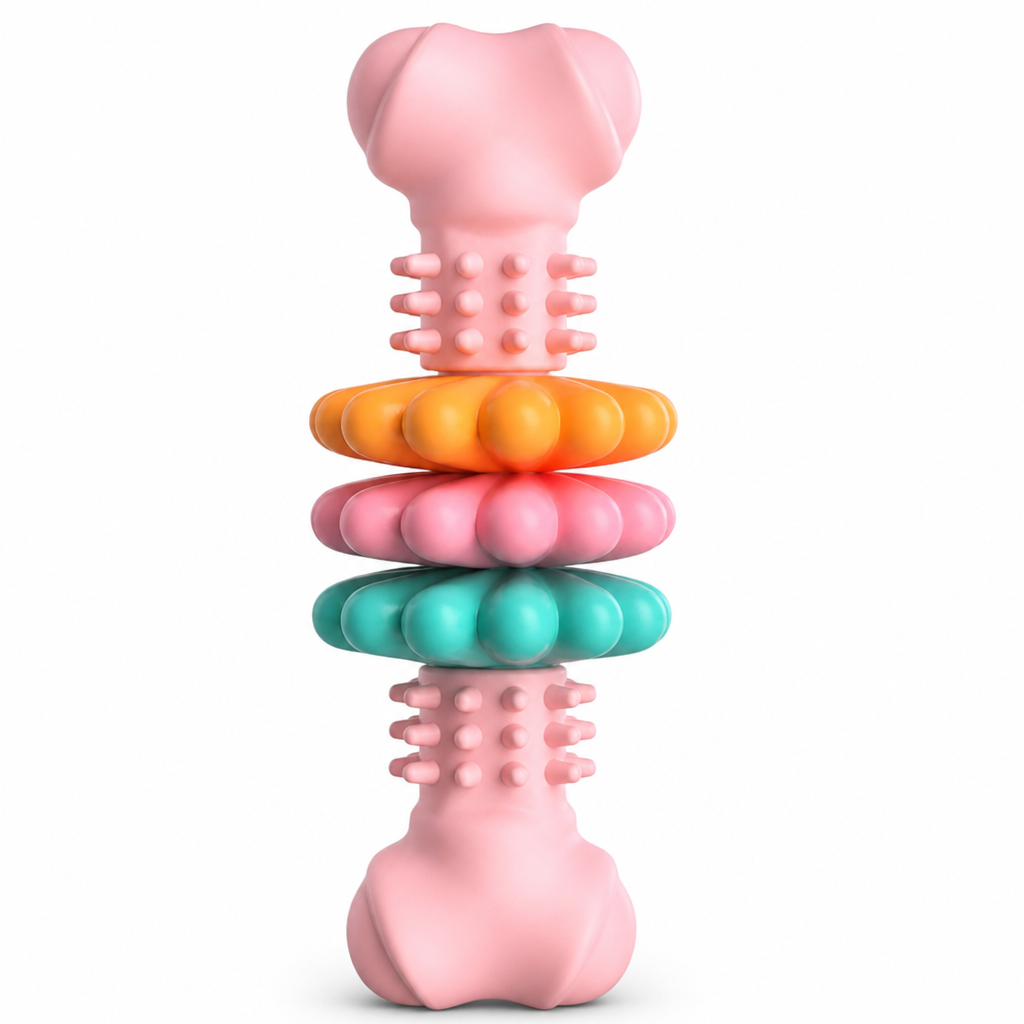 🐕Durable TPR Bone-Shaped Dog Chew Toy – Bite-Resistant & Teething-Friendly for Large Dogs 🦴
