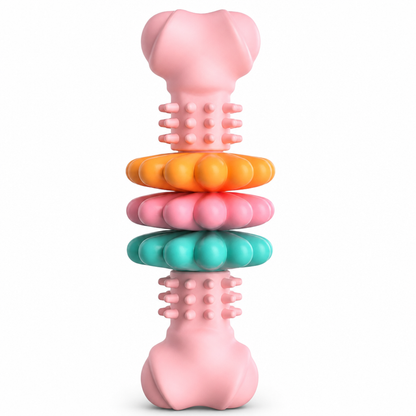 🐕Durable TPR Bone-Shaped Dog Chew Toy – Bite-Resistant & Teething-Friendly for Large Dogs 🦴