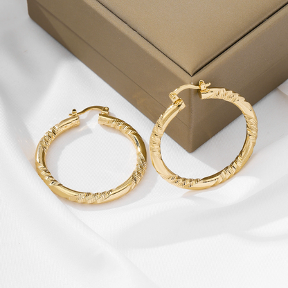 ✨ Women's Elegant Twisted Hoop Earrings
