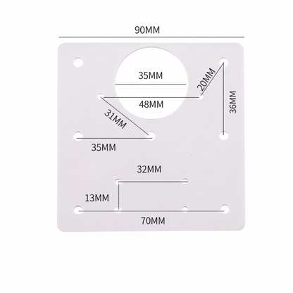 Universal Stainless Steel Cabinet Hinge Repair Plate Kit with Screws for Furniture Cupboard Door