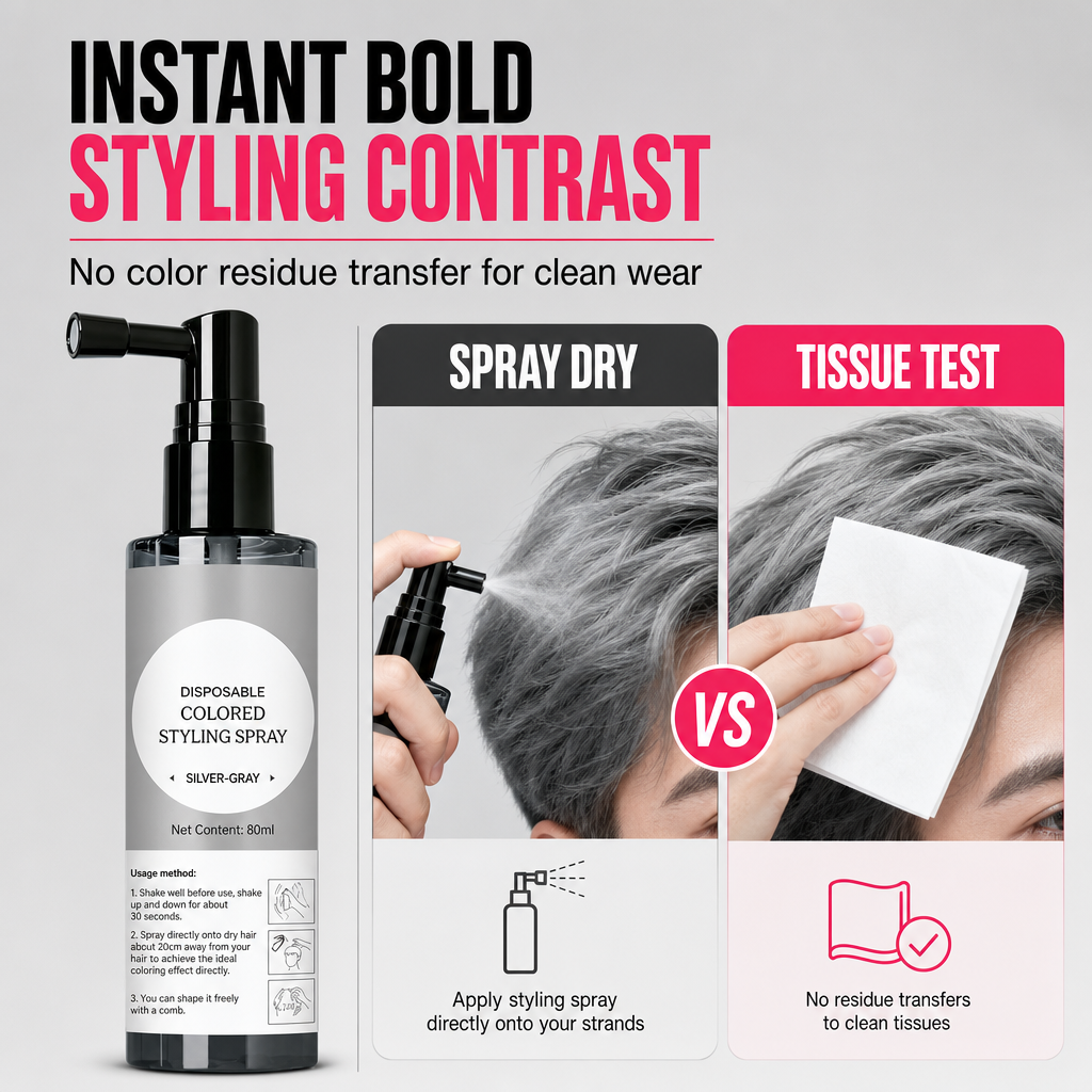 💇 Save 50%! 🌈 Temporary Hair Color Spray – Vivid colour & 5s dry ✨
