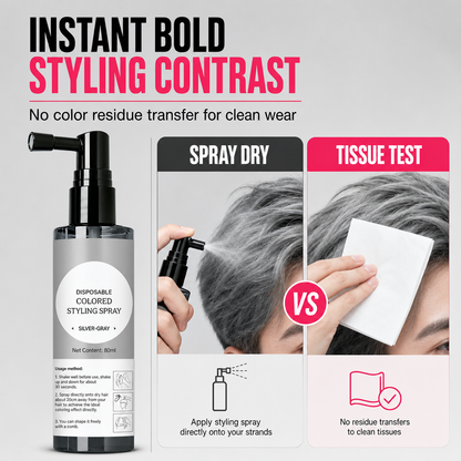 💇 Save 50%! 🌈 Temporary Hair Color Spray – Vivid colour & 5s dry ✨