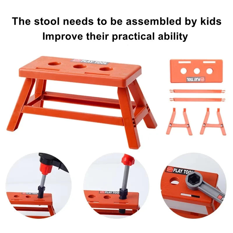 Build & Play Instantly! 38-Piece Kids Tool Set with Electric Drill
