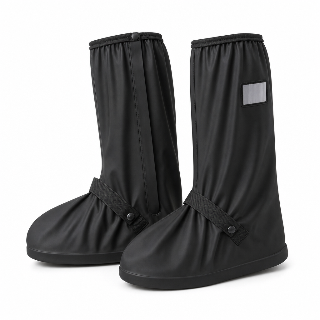 🌧️ LIMITED‑TIME 50% OFF! 👢 Waterproof High‑Top Rain Shoe Covers – Non‑Slip PVC, 42cm Splash Barrier & Reflective Night Safety 👟