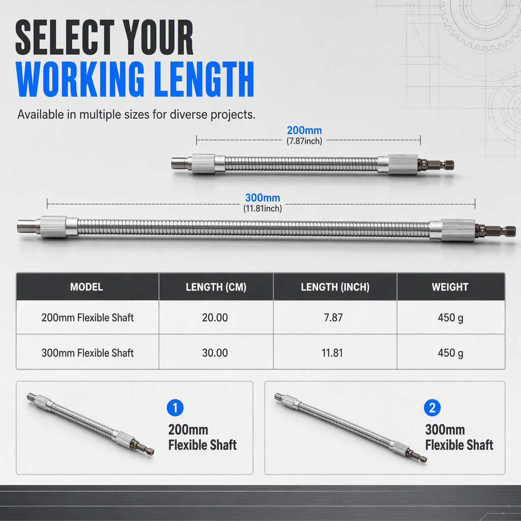 Universal Metal Flexible Shaft Extension Rod for Electric Drills and Screwdrivers Multi Angle Screwdriver Bit Connection Link