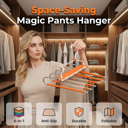 Multi-Layer Space-Saving Pants Hanger