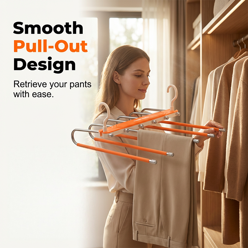 Multi-Layer Space-Saving Pants Hanger